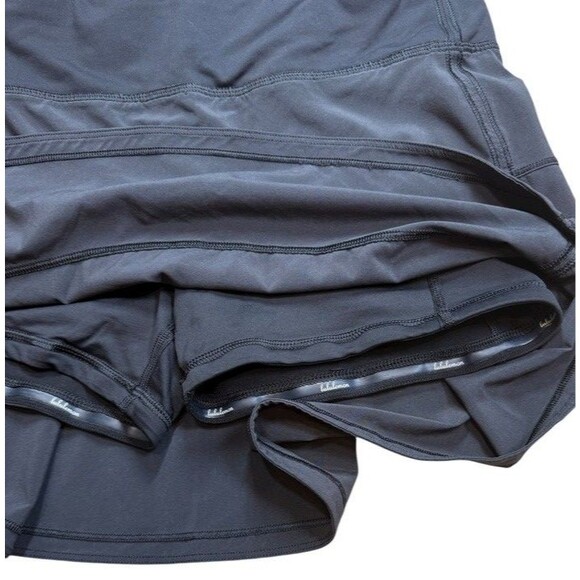 Lululemon Pace Rival Mid Rise Tennis Skirt Size 6 Tall Black - Pickleball - Cute - Picture 4 of 9